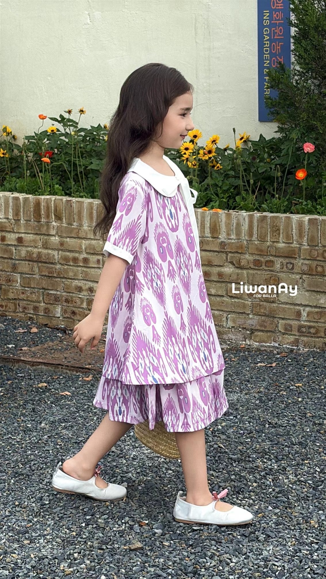 Summer Essential Cotton Ikat Dress – Lavender Edition
