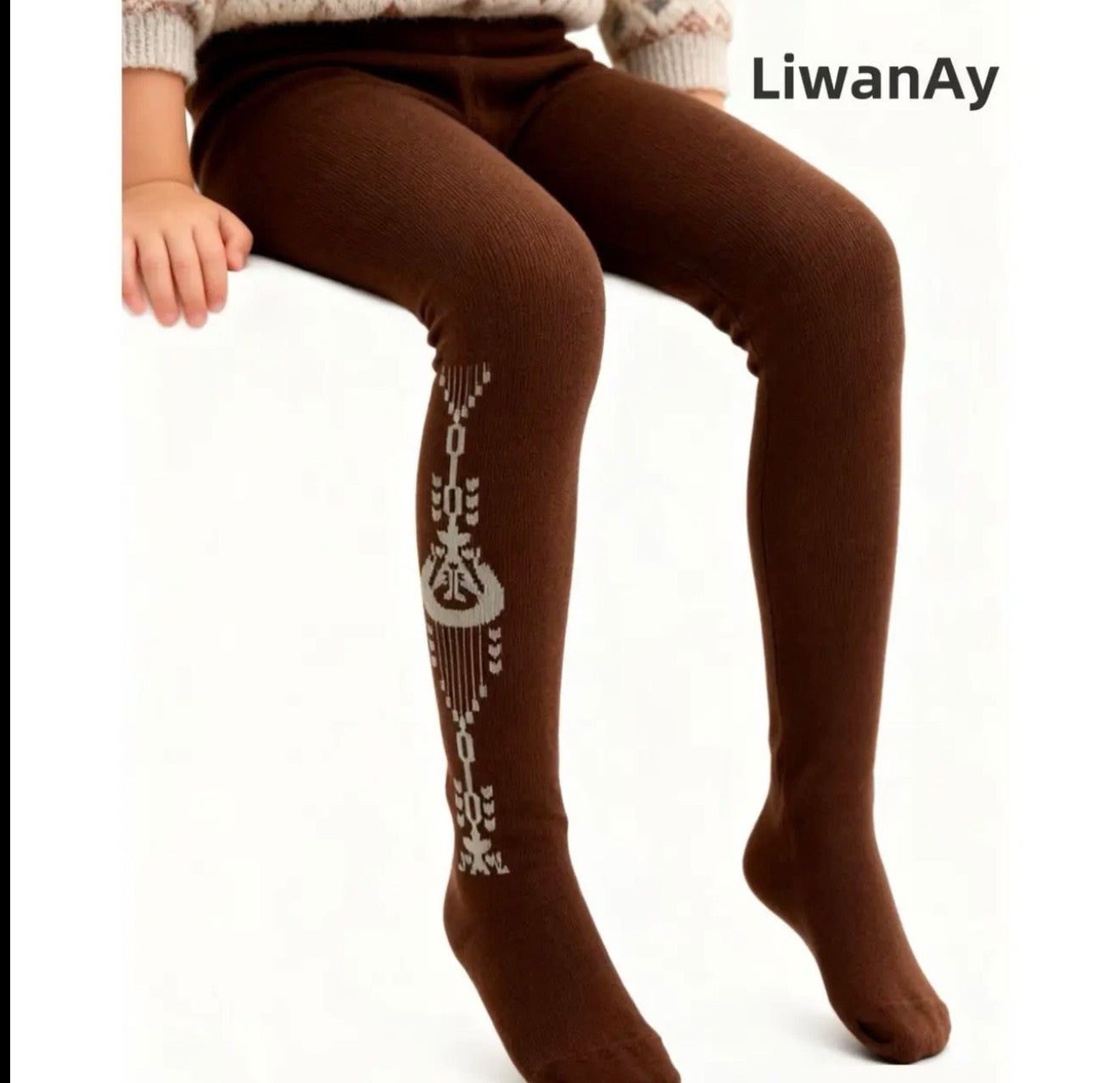 Kids Cable Knit Tights – Soft Cotton Warm Leggings for Girls & Toddlers (two/three set)