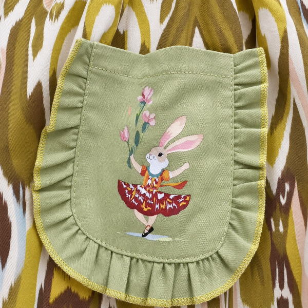 Close-up of Liwanay garment finishing detail
